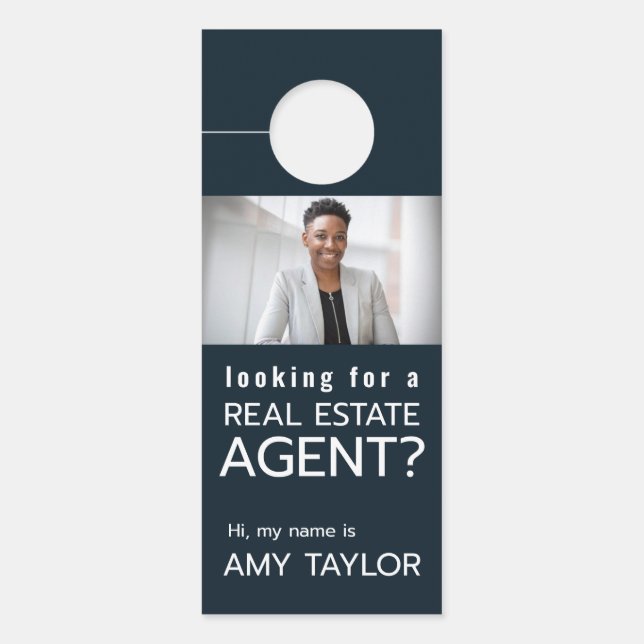 Affichette de porte immobilier (Devant)