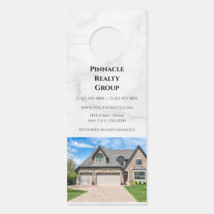 Affichette De Porte Invitation à la Journée Portes Ouvertes Immobilier