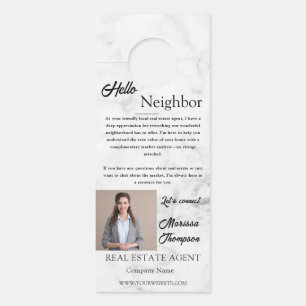 Affichette De Porte Invitation à la Journée Portes Ouvertes Immobilier