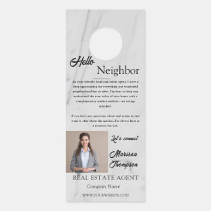 Affichette De Porte Invitation à la Journée Portes Ouvertes Immobilier
