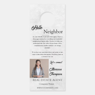 Affichette De Porte Invitation à la Journée Portes Ouvertes Immobilier