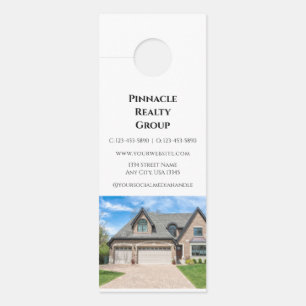 Affichette De Porte Invitation à la Journée Portes Ouvertes Immobilier
