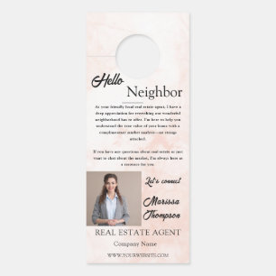 Affichette De Porte Invitation à la Journée Portes Ouvertes Immobilier
