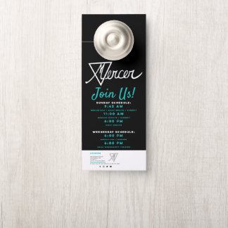 Affichette De Porte Invitation Mercer