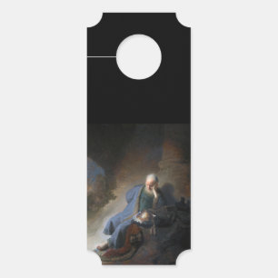Affichette De Porte Jérémie pleurant sur les ruines de Jérusalem, Remb