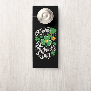 Affichette De Porte Joyeuse Saint-Patrick Patrimoine Irlandais St Patt