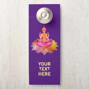 Affichette De Porte Joyeux Diwali - Deepalavi déesse Lakshmi 4