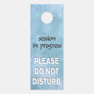Affichette De Porte La session en cours ne dérange pas