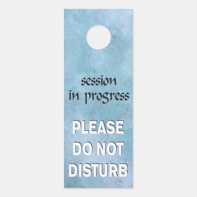 Affichette De Porte La session en cours ne dérange pas (Devant)