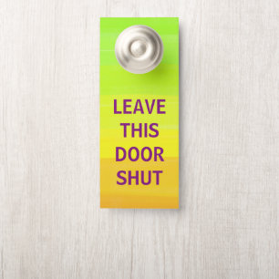 Affichette De Porte Laissez cette porte ouverte Laisser cette fermet