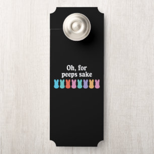 Affichette De Porte Lapin de Pâques chrétien religieux Carnaval 