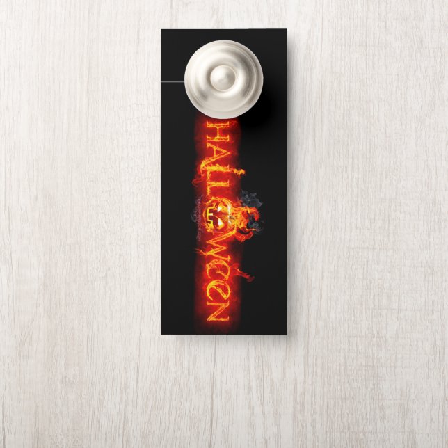 Affichette De Porte Le lettrage de SlipperyJoe's Halloween massivement (Sur le bouton)