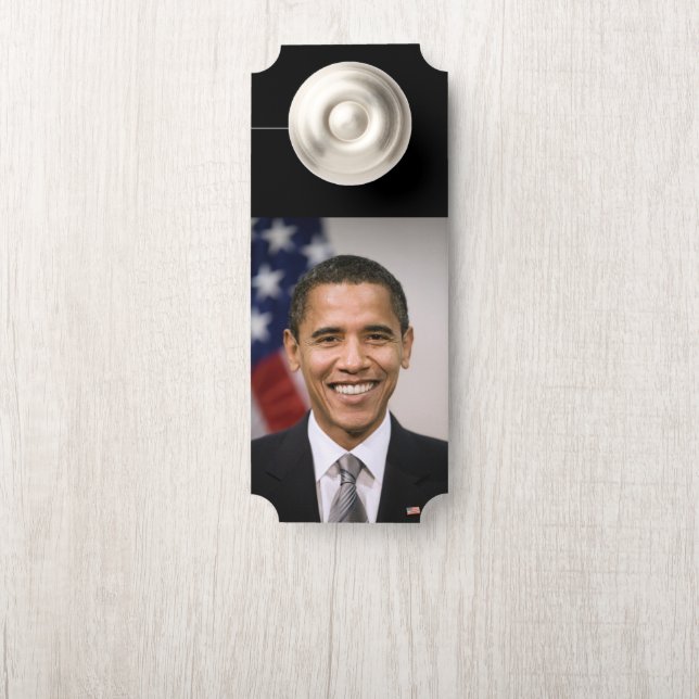 Affichette De Porte Le président américain élu Barack Obama (Sur le bouton)