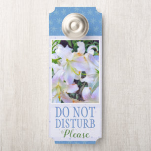 Affichette De Porte Lilium ‘Casa Blanca’ [Signe de poignée de porte] ド
