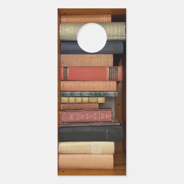 Affichette De Porte Livres (Dos)