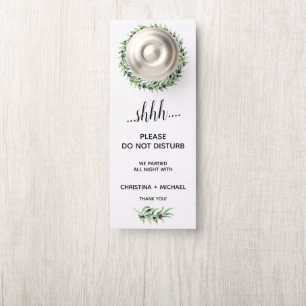 Affichette De Porte L'Olivier   Invité Mariage Ne Disturbe Pas
