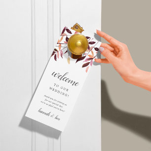 Affichette De Porte Mariage de récolte Bienvenue/Ne pas déranger