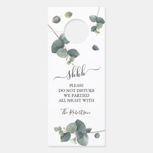 Affichette De Porte Mariage de verdure Eucalyptus