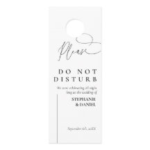 Affichette de porte mariage personnalisé