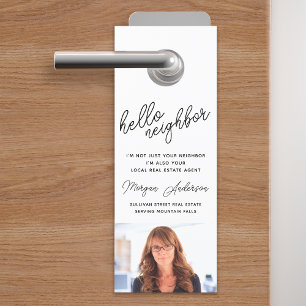 Affichette De Porte Marketing immobilier moderne