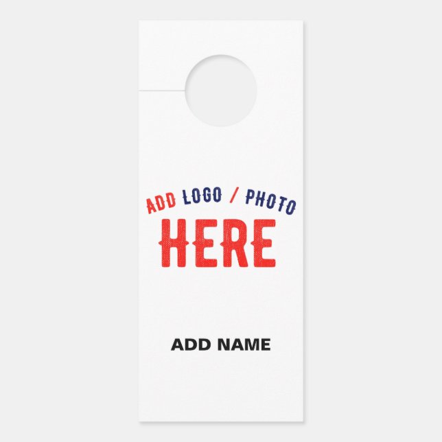 AFFICHETTE DE PORTE MARQUE BLANCHE MODERNE ET PERSONNALISABLE VÉRIFIÉE (Devant)