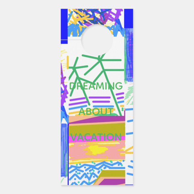 Affichette De Porte Membres de la bande Festive Abstrait (Devant)
