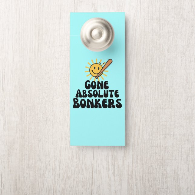Affichette De Porte Mème Fou Furieux (Sur le bouton)