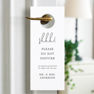 Affichette De Porte Minimaliste ne dérangez pas l'Affichette de porte