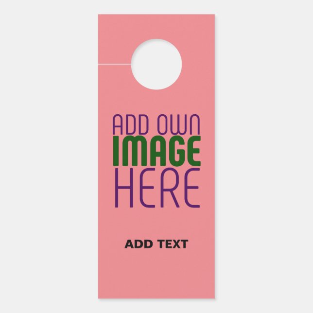 AFFICHETTE DE PORTE MODÈLE DE TEXTE D'IMAGE ROSE MODERNE ÉDITABLE SAUM (Devant)