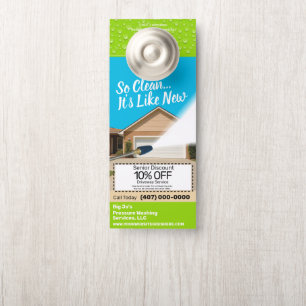 Affichette De Porte Modèle personnalisable de lavage d'alimentation so