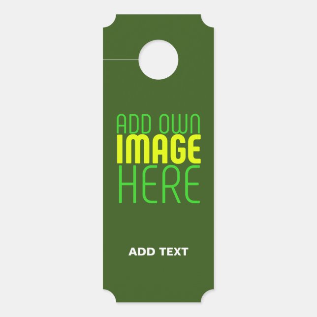 AFFICHETTE DE PORTE MODÈLE TEXTE D'IMAGE VERTE DE FORÊT ÉDITABLE MODER (Devant)