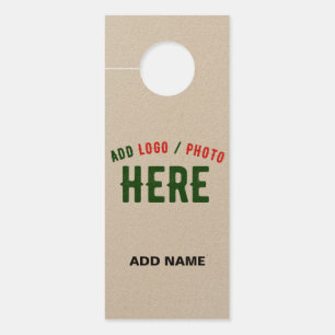 AFFICHETTE DE PORTE MODERNE ET MODERNE PERSONNALISABLE BROWN VÉRIFIÉ