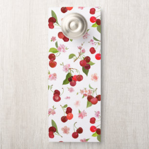 Affichette De Porte Motif cerise 1