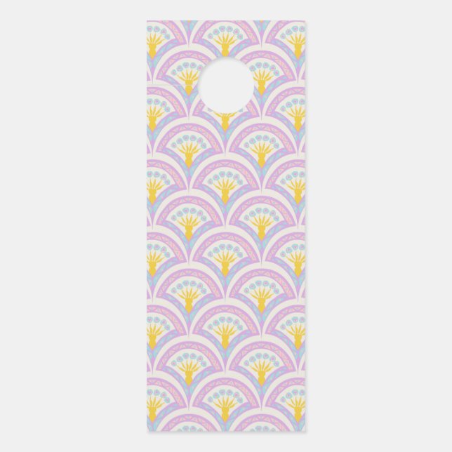 Affichette De Porte Motif de coquille de couleur pastel (Devant)