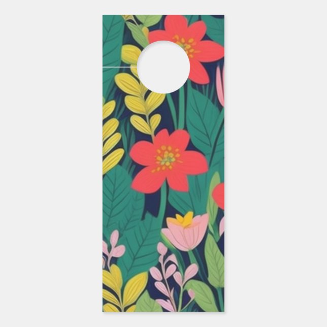 Affichette De Porte Motif de jungle (Devant)