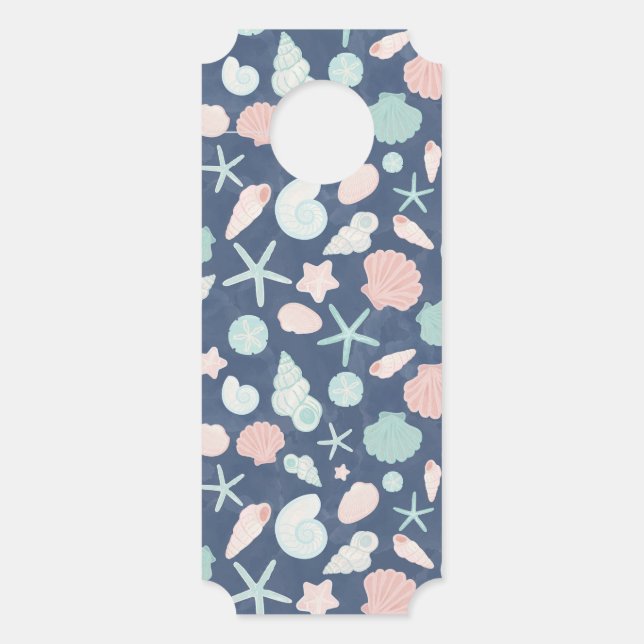 Affichette De Porte motif des coquillages (Devant)