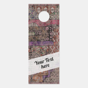 Affichette De Porte Motif ethno abstrait - Art folklorique 1