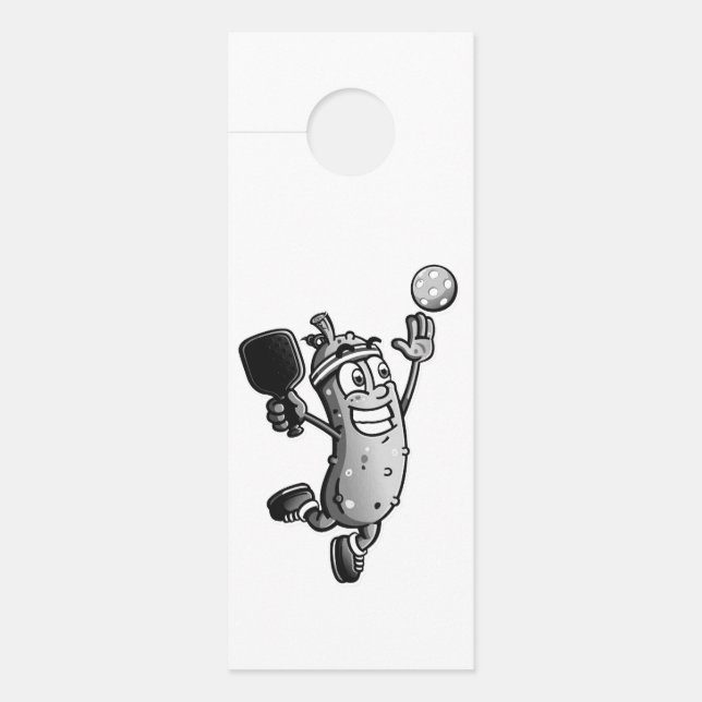 Affichette De Porte Ne pas déranger l'étoile de Pickleball (Devant)