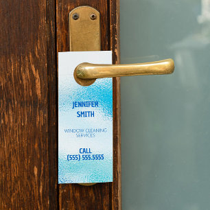 Affichette De Porte Nettoyage de fenêtres