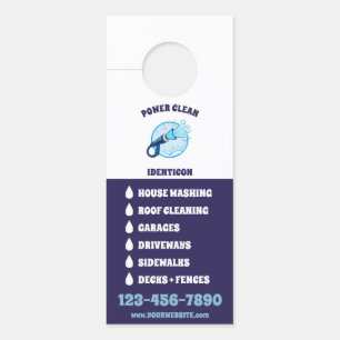Affichette De Porte Nettoyage haute pression