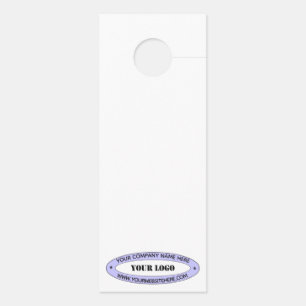 Affichette De Porte Nom du logo de l'entreprise personnalisée Modèle A