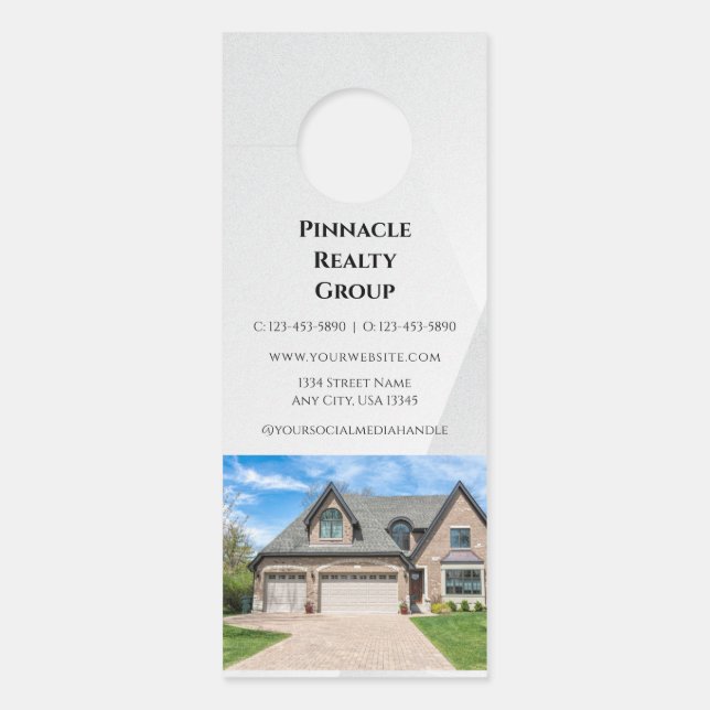 Affichette De Porte Open House Invitation Real Estate Farming Door Han (Devant)