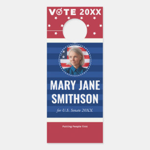 Affichette De Porte Outil de démarchage des candidats politiques démoc