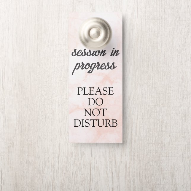 Affichette De Porte Panneau Ne Pas Déranger à suspendre à la porte (Sur le bouton)
