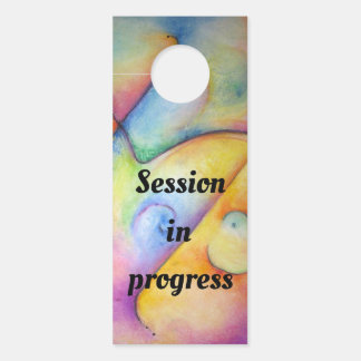 Affichette De Porte Panneau "Session en cours" pour votre porte.