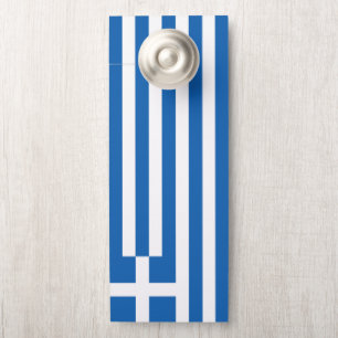 Affichette De Porte pavillon de la Grèce