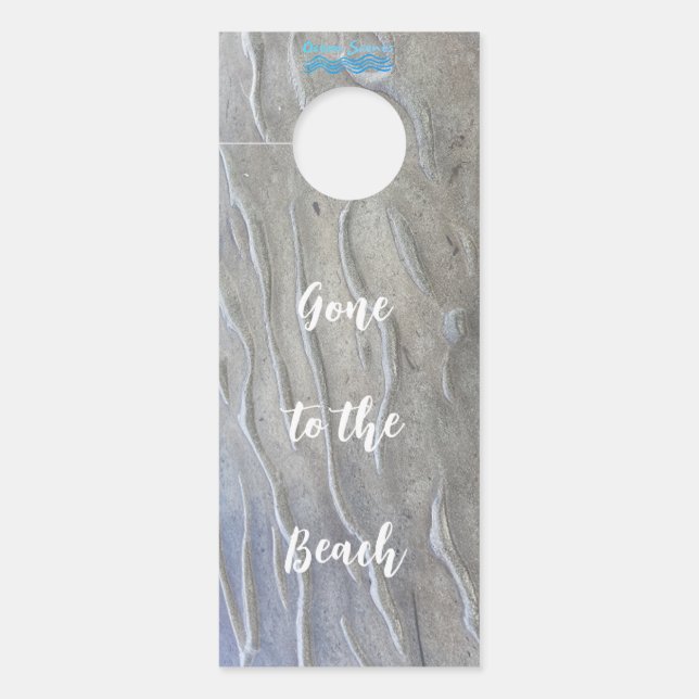 Affichette de porte personnalisé Sandy Beach (Devant)