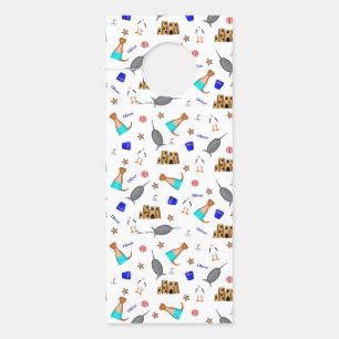 Affichette De Porte Personnalisez Oliver The Otter Summer Beach