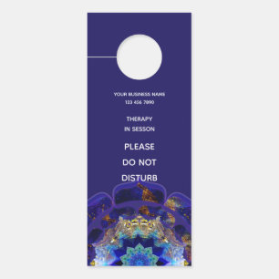 Affichette De Porte Peyote Mandala Céleste Métaphysique Navy