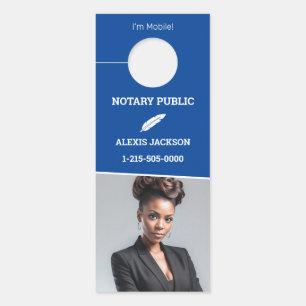 Affichette De Porte Photo sur mesure du public notaire